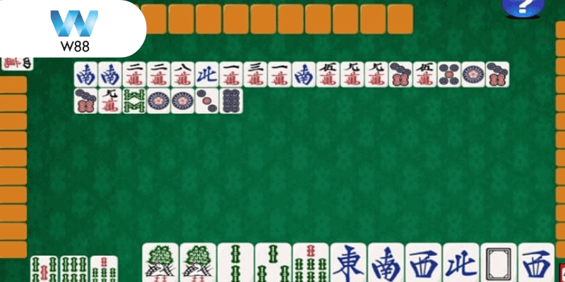 Game mạt chược tại w88 sử dụng bộ bài gồm 160 quân bài